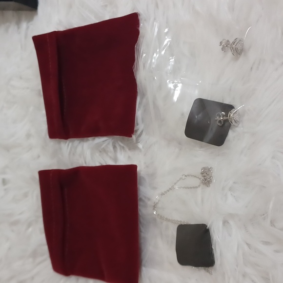 Radiance by Absolute Sterling Silver Heart Necklace and Earrings NEW - Picture 13 of 13